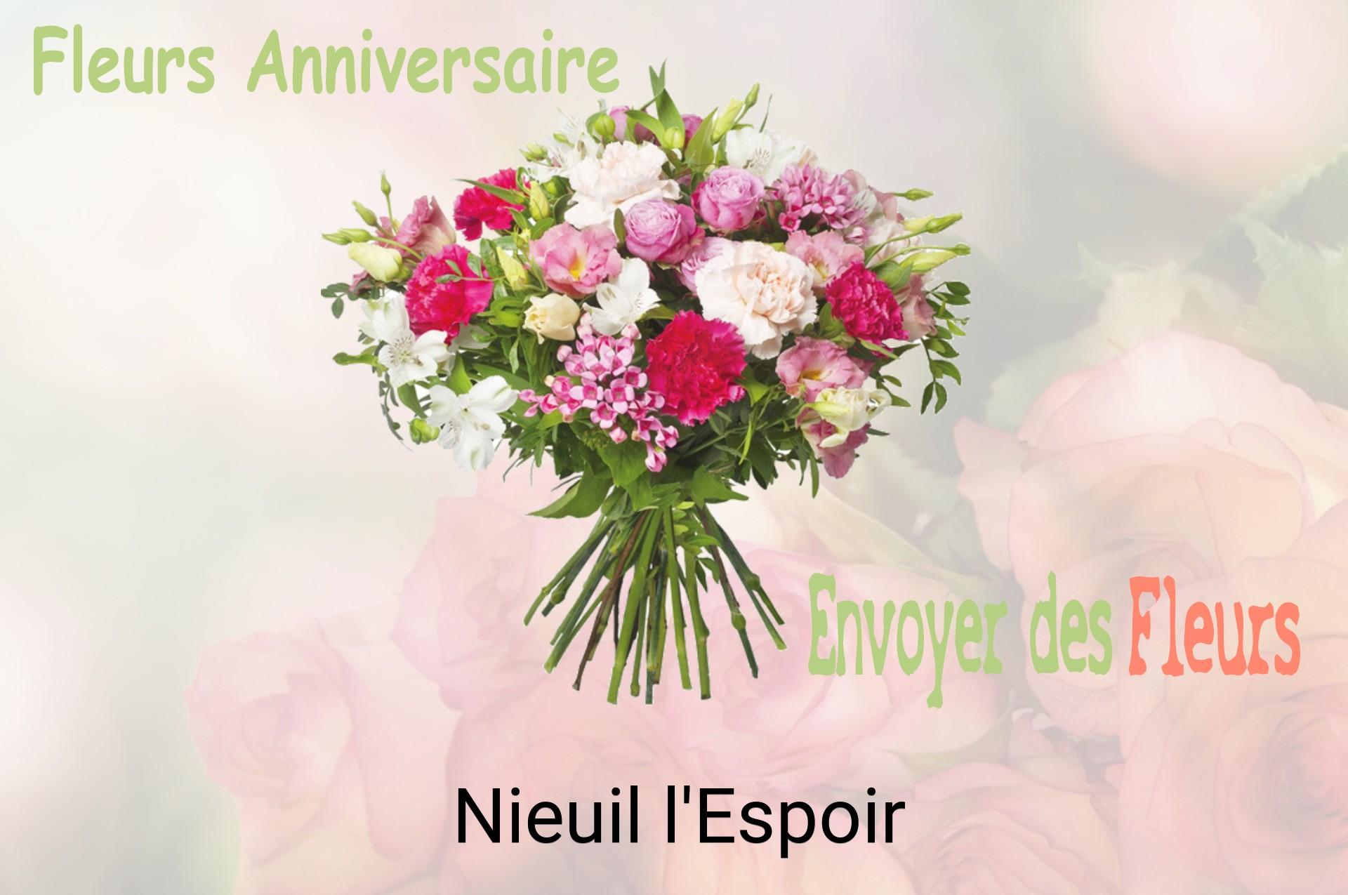 Bouquet de fleurs d’anniversaire livré à Nieuil-l'Espoir