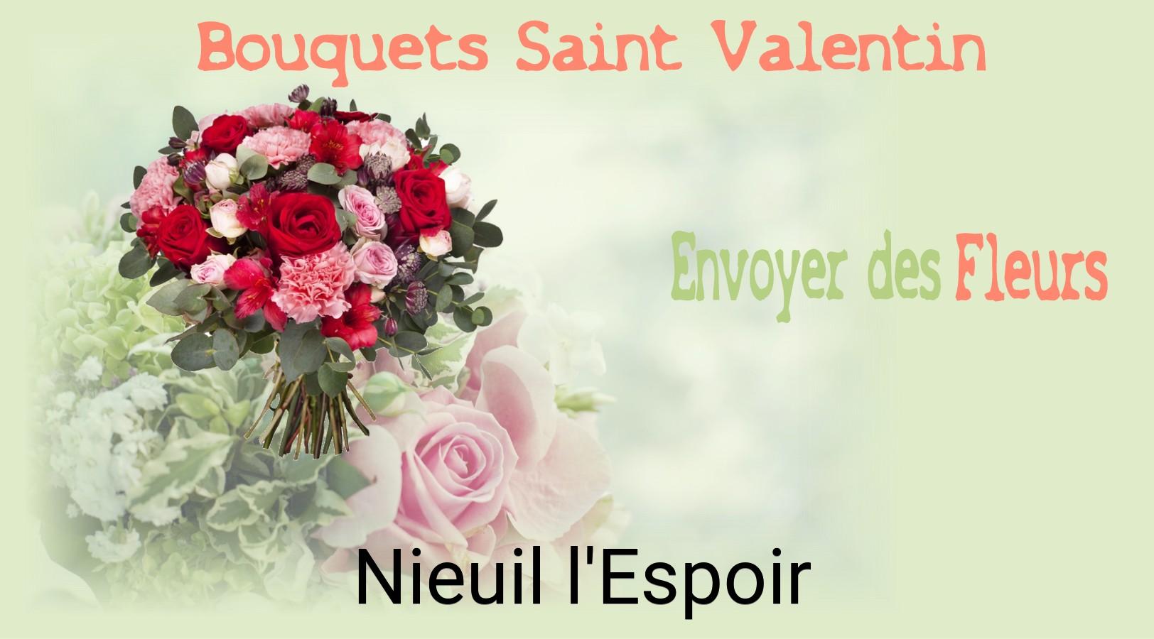 Roses de Saint-Valentin livrées à Nieuil-l'Espoir